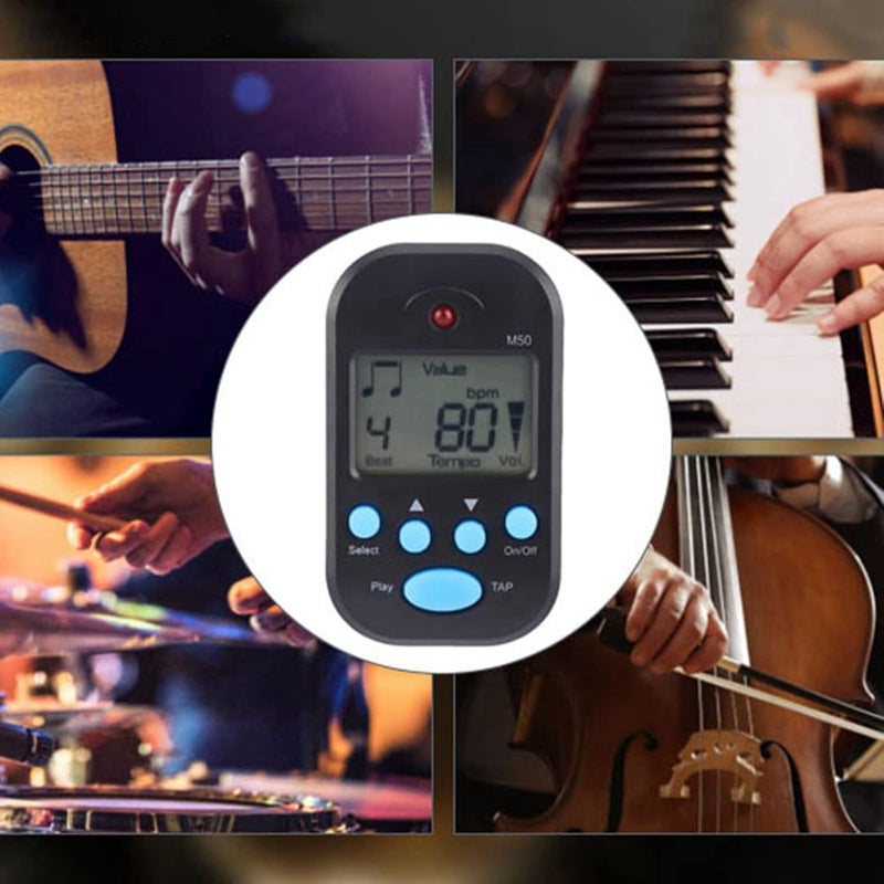 Fydun LCD Digital M50 Metronome Tempo Guitar Music Portable Mini Digital Metronome, No Battery - Image 2